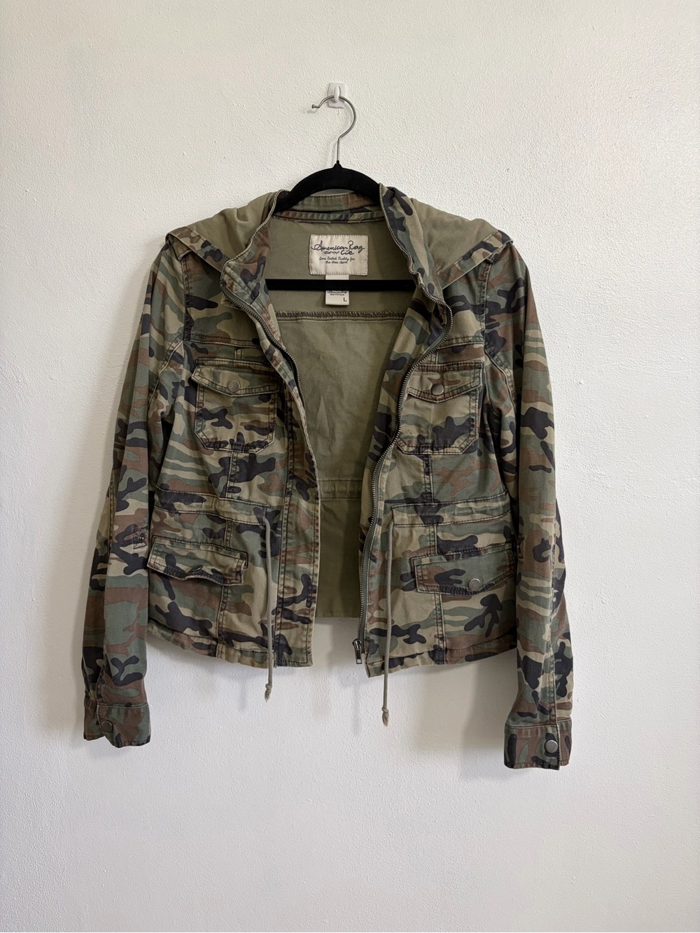 American Rag Camouflage Utility Jacket Size L